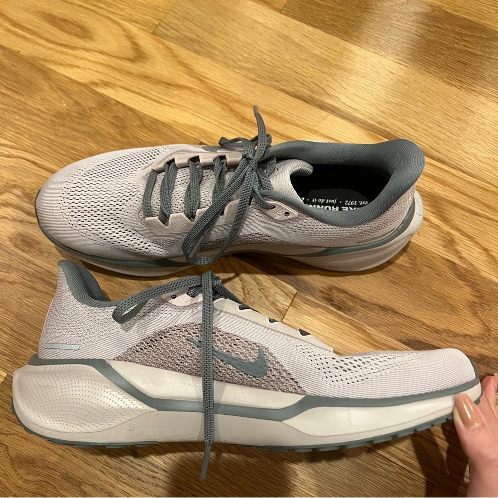 Nike Light Purple and Dark Gray Running Sneakers